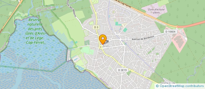 localisation de l'entreprise SCI CHAT LENT  ARES