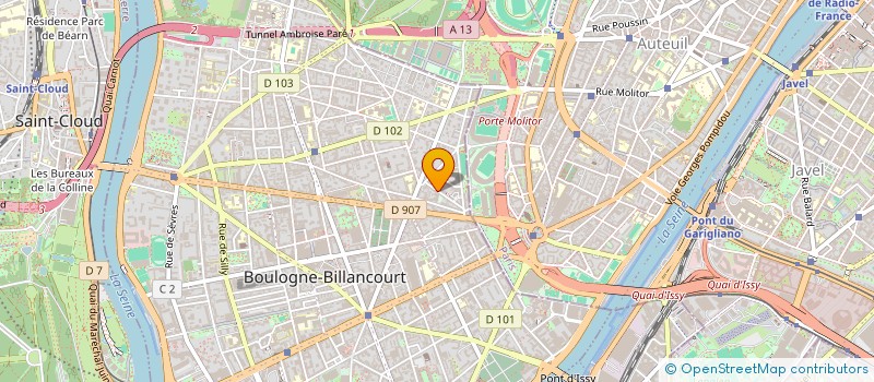 localisation de l'entreprise SCI CHATAIGNE à BOULOGNE-BILLANCOURT