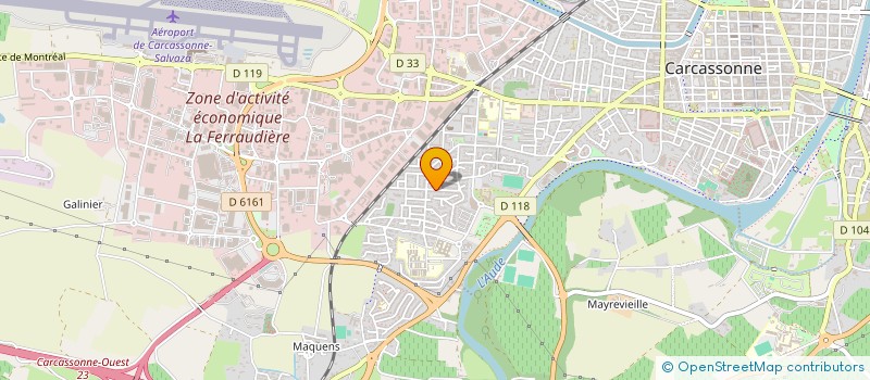 localisation de l'entreprise SCI CHATAIGNE - CREVECOEUR à CARCASSONNE