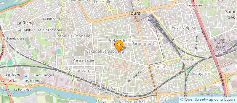 localisation de l'entreprise SCI CHATAIGNER DEVELOPPEMENT  TOURS
