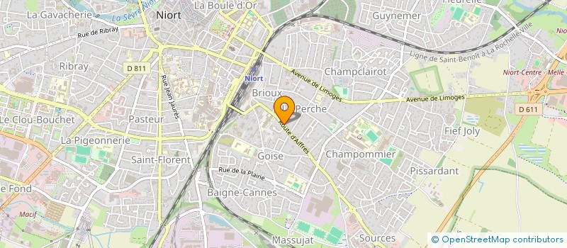 localisation de l'entreprise SCI CHATAIGNER LOISIRS  NIORT