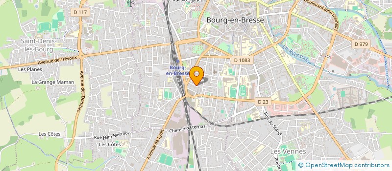localisation de l'entreprise SCI CHATAIGNIER à BOURG-EN-BRESSE