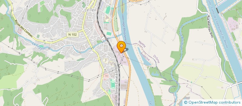 localisation de l'entreprise SCI CHATAIGNIER  LE TEIL