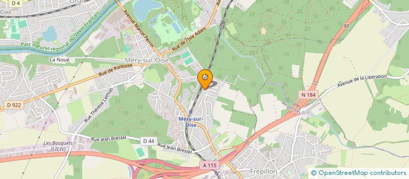 localisation de l'entreprise SCI CHATAIGNIERS  MERY-SUR-OISE