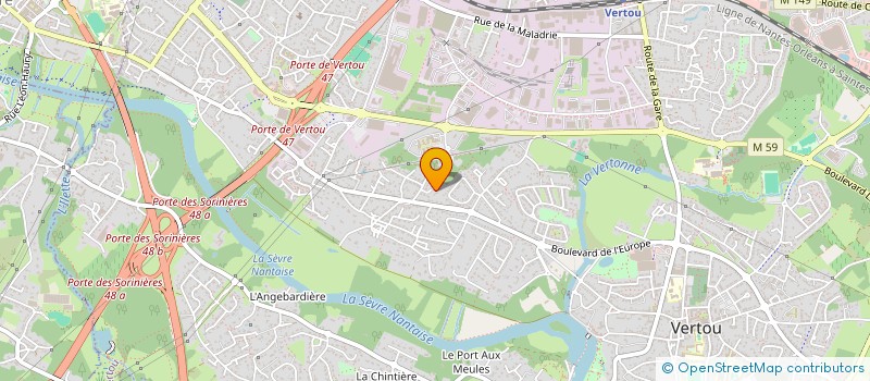 localisation de l'entreprise SCI CHATAIN  VERTOU