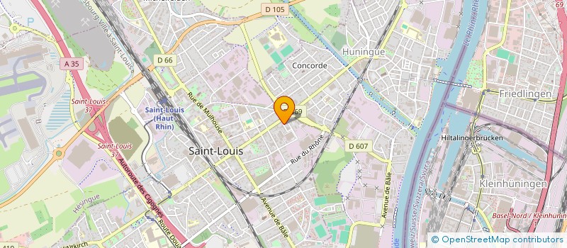 localisation de l'entreprise SCI CHATAINT  SAINT-LOUIS