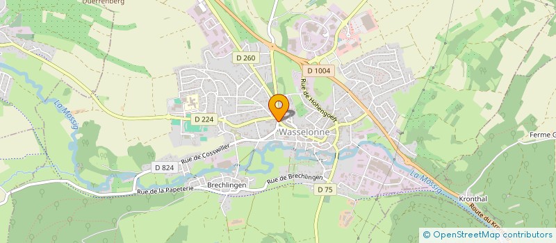 localisation de l'entreprise SCI CHATEAU 107  WASSELONNE