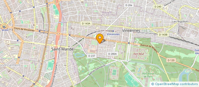 localisation de l'entreprise SCI CHATEAU 51  VINCENNES
