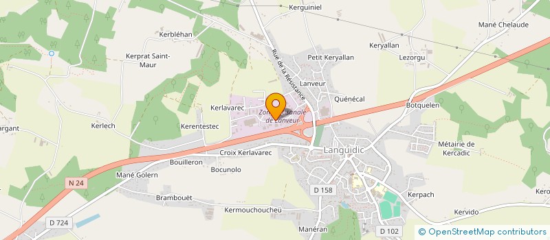 localisation de l'entreprise SCI CHATEAU  LANGUIDIC