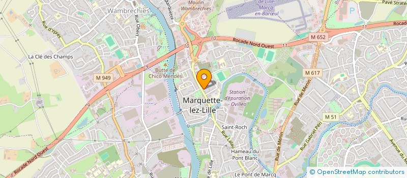 localisation de l'entreprise SCI CHATEAU BAUDOUX  MARQUETTE-LEZ-LILLE