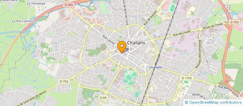 localisation de l'entreprise SCI CHATEAU CARNOT à CHALLANS