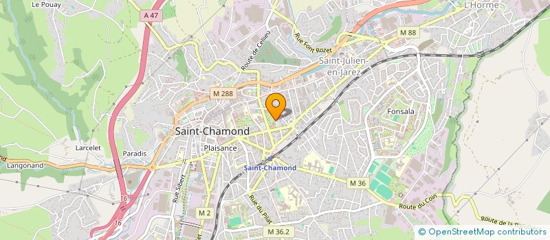 localisation de l'entreprise SCI CHATEAU COURAMIAUD  SAINT-CHAMOND