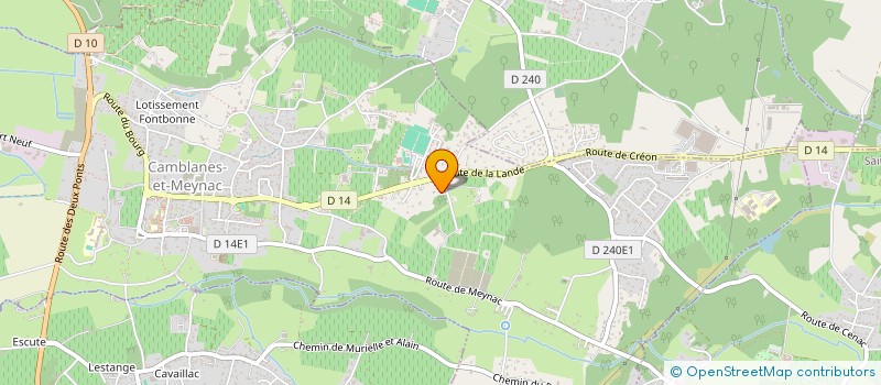 localisation de l'entreprise SCI CHATEAU COURTADE  CAMBLANES-ET-MEYNAC