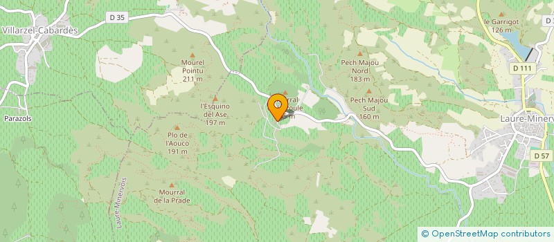 localisation de l'entreprise SCI CHATEAU D ALBAS  LAURE-MINERVOIS