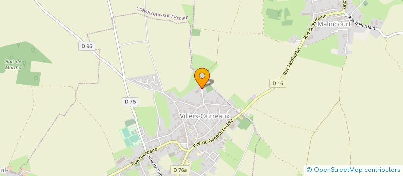 localisation de l'entreprise SCI CHATEAU D'EAU  VILLERS-OUTREAUX