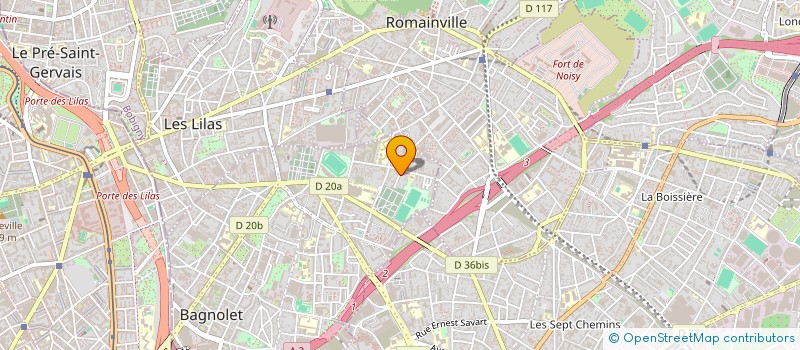 localisation de l'entreprise SCI CHATEAU D'EAU à BAGNOLET