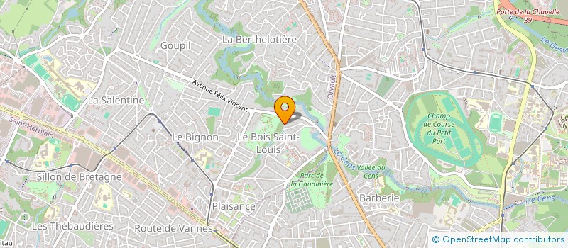 localisation de l'entreprise SCI CHATEAU D'HAX à ORVAULT