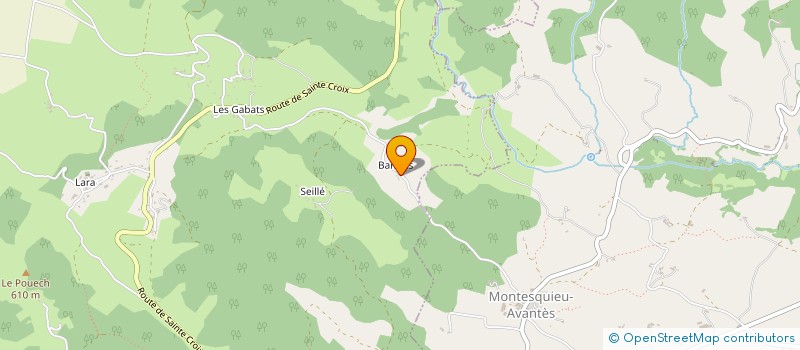 localisation de l'entreprise SCI CHATEAU DE BARDIES à MONTJOIE-EN-COUSERANS