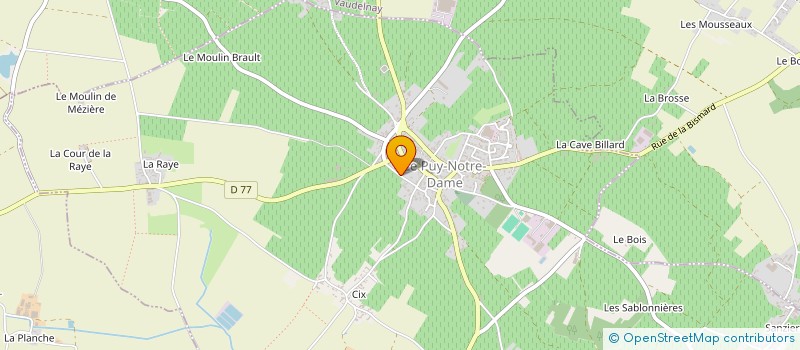 localisation de l'entreprise SCI CHATEAU DE BEAUREGARD  LE PUY-NOTRE-DAME