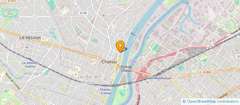 localisation de l'entreprise SCI CHATEAU DE CHATOU  CHATOU