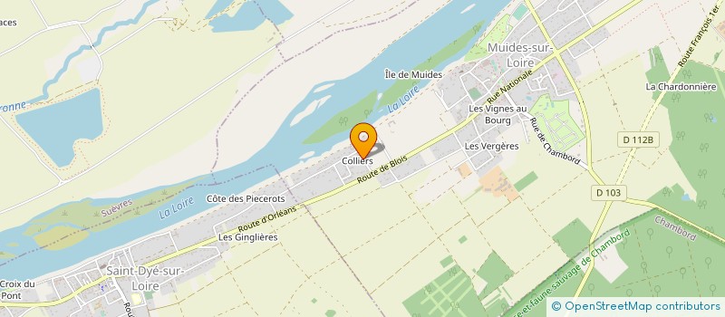 localisation de l'entreprise SCI CHATEAU DE COLLIERS  MUIDES-SUR-LOIRE