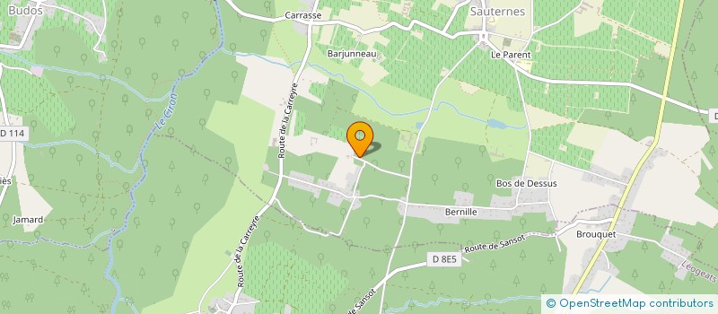 localisation de l'entreprise SCI CHATEAU DE COMMARQUE  SAUTERNES