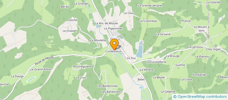 localisation de l'entreprise SCI CHATEAU DE FLEURAC EN PERIGORD à FLEURAC