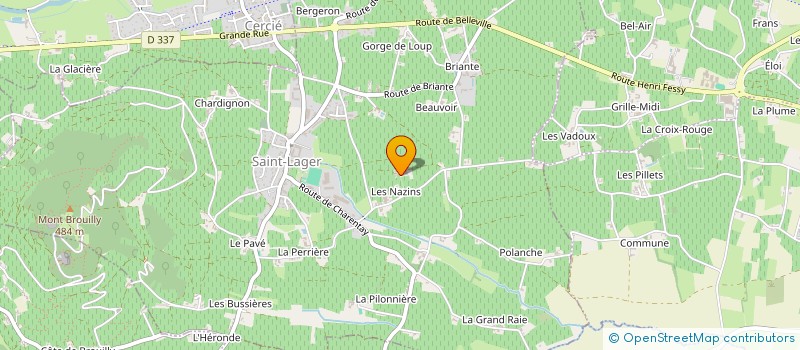 localisation de l'entreprise SCI CHATEAU DE FOUILLOUX  SAINT-LAGER