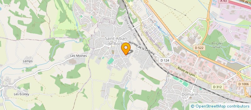 localisation de l'entreprise SCI CHATEAU DE GRAMMONT  SAINT-ALBAN-DE-ROCHE