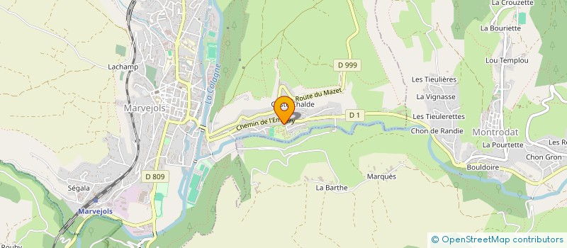 localisation de l'entreprise SCI CHATEAU DE L'EMPERY  MARVEJOLS