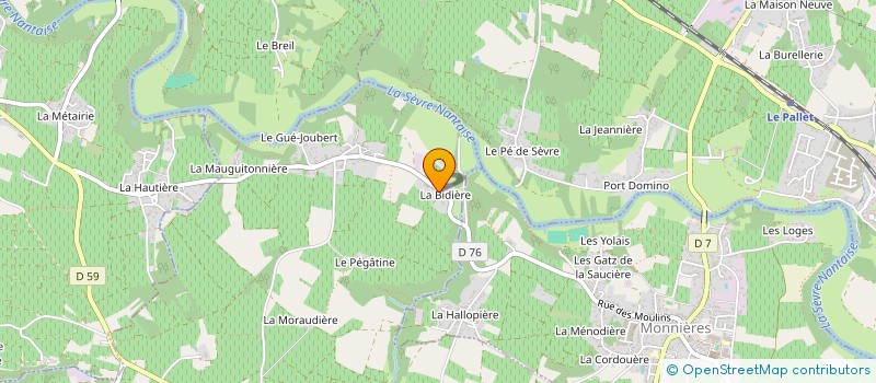 localisation de l'entreprise SCI CHATEAU DE LA BIDIERE  MAISDON-SUR-SEVRE