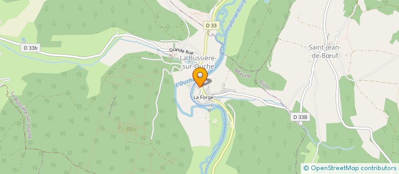 localisation de l'entreprise SCI CHATEAU DE LA BUSSIERE  LA BUSSIERE-SUR-OUCHE