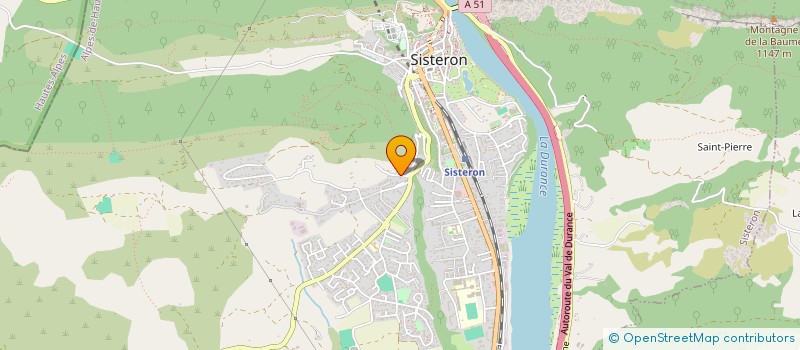 localisation de l'entreprise SCI CHATEAU DE LA CAZETTE  SISTERON