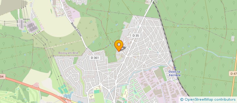 localisation de l'entreprise SCI CHATEAU DE LA DOUTRE  OZOIR-LA-FERRIERE