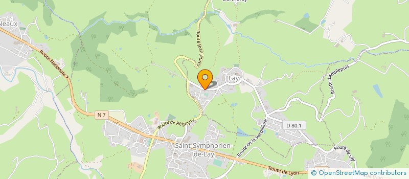 localisation de l'entreprise SCI CHATEAU DE LA FOREST  LAY