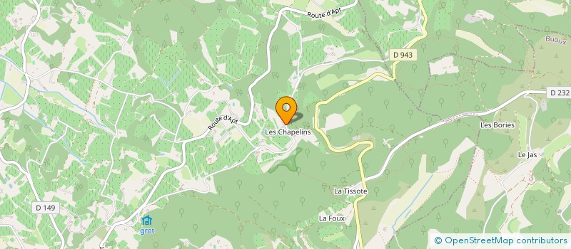 localisation de l'entreprise SCI CHATEAU DE LA GONETTE  BONNIEUX