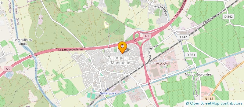 localisation de l'entreprise SCI CHATEAU DE LA VIELE  GALLARGUES-LE-MONTUEUX