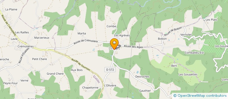 localisation de l'entreprise SCI CHATEAU DE LEMPS  LEMPS