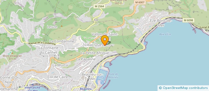 localisation de l'entreprise SCI CHATEAU DE MADRID à VILLEFRANCHE-SUR-MER