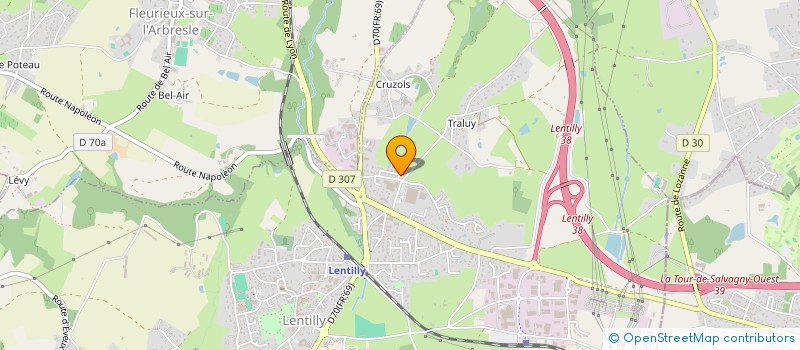 localisation de l'entreprise SCI CHATEAU DE MAUBOURG MH  LENTILLY