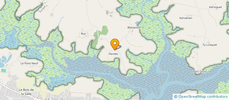 localisation de l'entreprise SCI CHATEAU DE PENTES  SURZUR