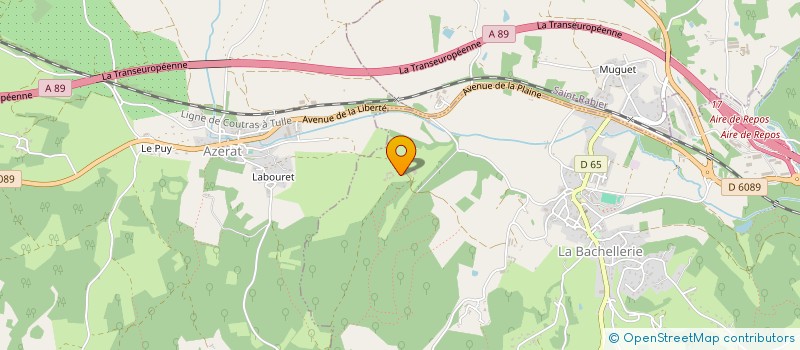 localisation de l'entreprise SCI CHATEAU DE RASTIGNAC  LA BACHELLERIE