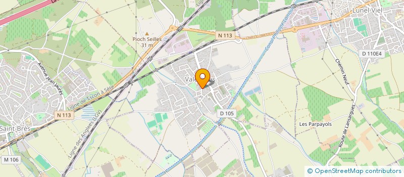 localisation de l'entreprise SCI CHATEAU DE VALERGUES  VALERGUES