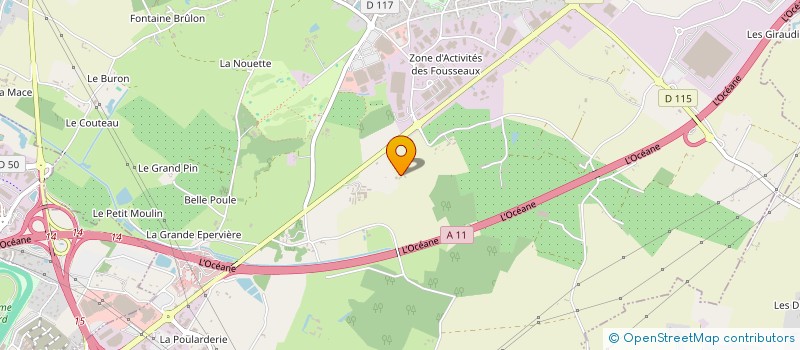 localisation de l'entreprise SCI CHATEAU DES GRULIERES  VERRIERES-EN-ANJOU