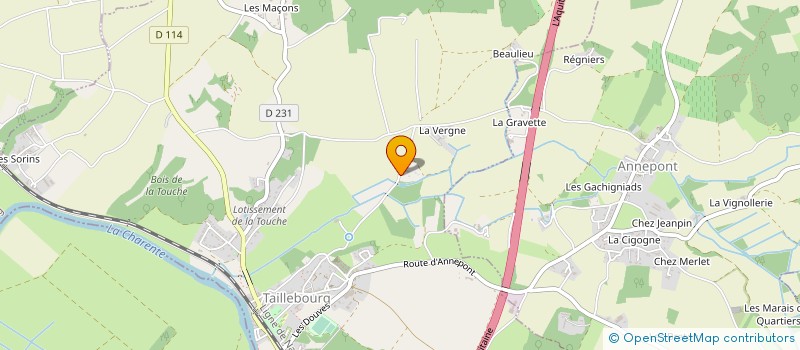 localisation de l'entreprise SCI CHATEAU DU PERE à TAILLEBOURG