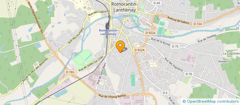 localisation de l'entreprise SCI CHATEAU GAILLARD  ROMORANTIN-LANTHENAY