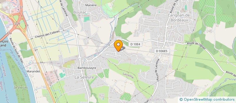 localisation de l'entreprise SCI CHATEAU GRAND ARNAUD  CARIGNAN-DE-BORDEAUX