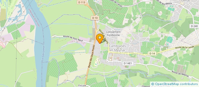 localisation de l'entreprise SCI CHATEAU LA MOTHE  CAMBLANES-ET-MEYNAC