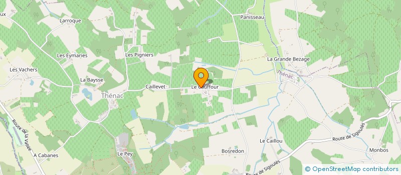 localisation de l'entreprise SCI CHATEAU LES JACQUETAUX  THENAC