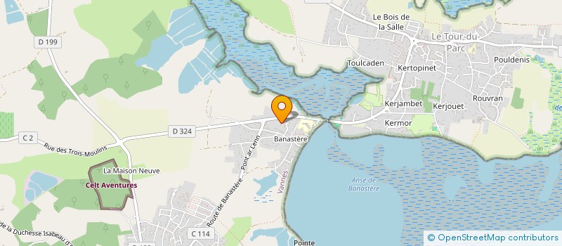 localisation de l'entreprise SCI CHATEAU MALO  SARZEAU